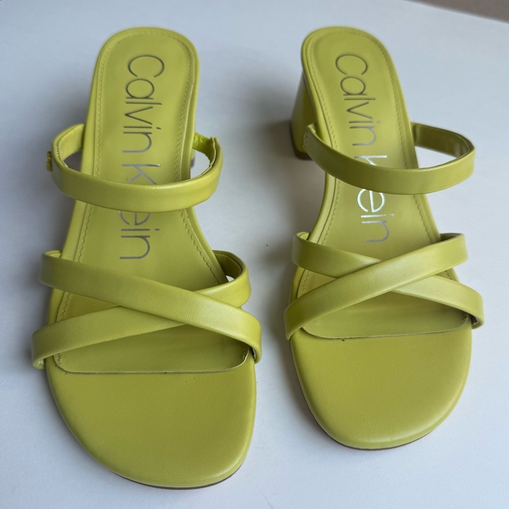 Calvin Klein Lime Green Sandals